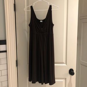 Three dots dark brown short casual dress
